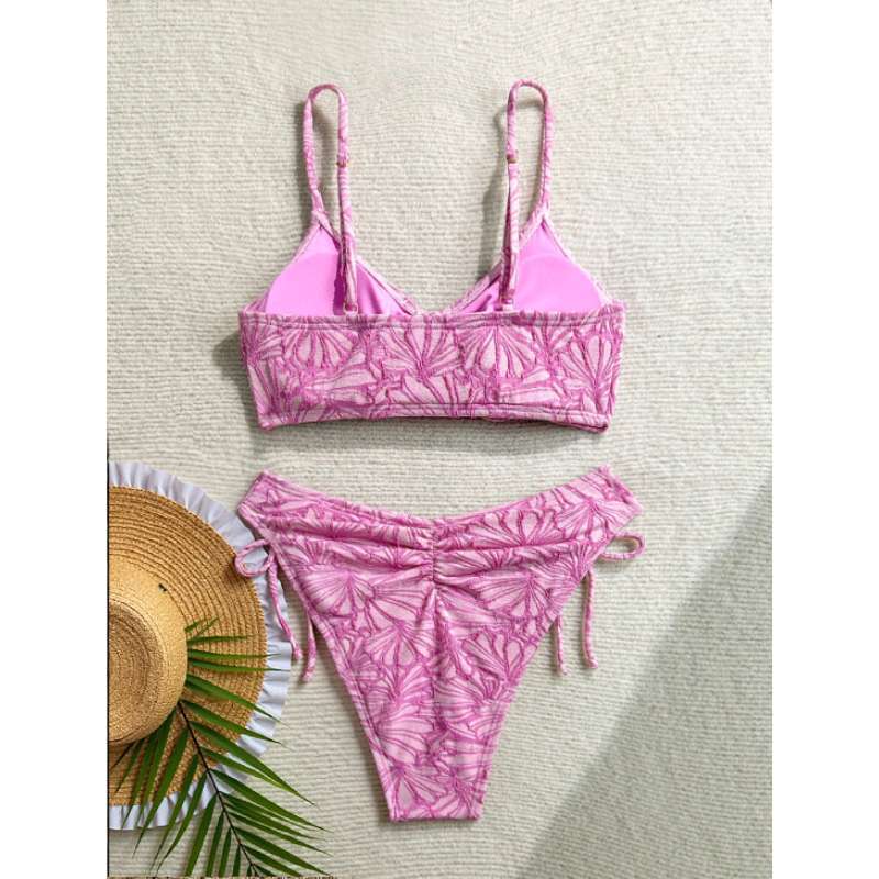 New Arrival High-Waisted Split Bikini for Women, Sexy Tie-Side Swimsuit for Beach & Holiday