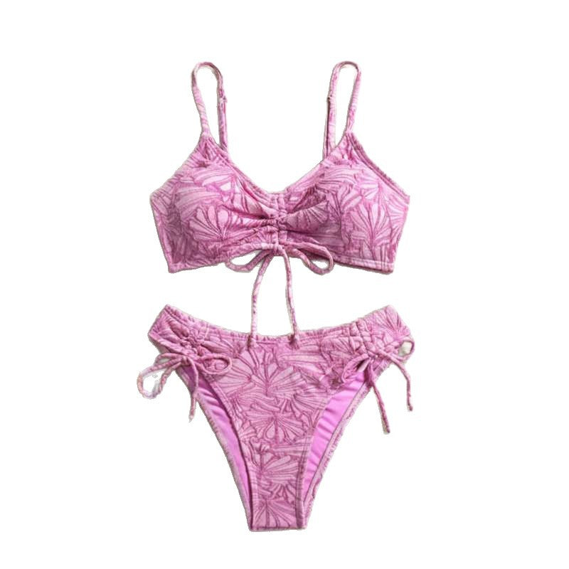 New Arrival High-Waisted Split Bikini for Women, Sexy Tie-Side Swimsuit for Beach & Holiday