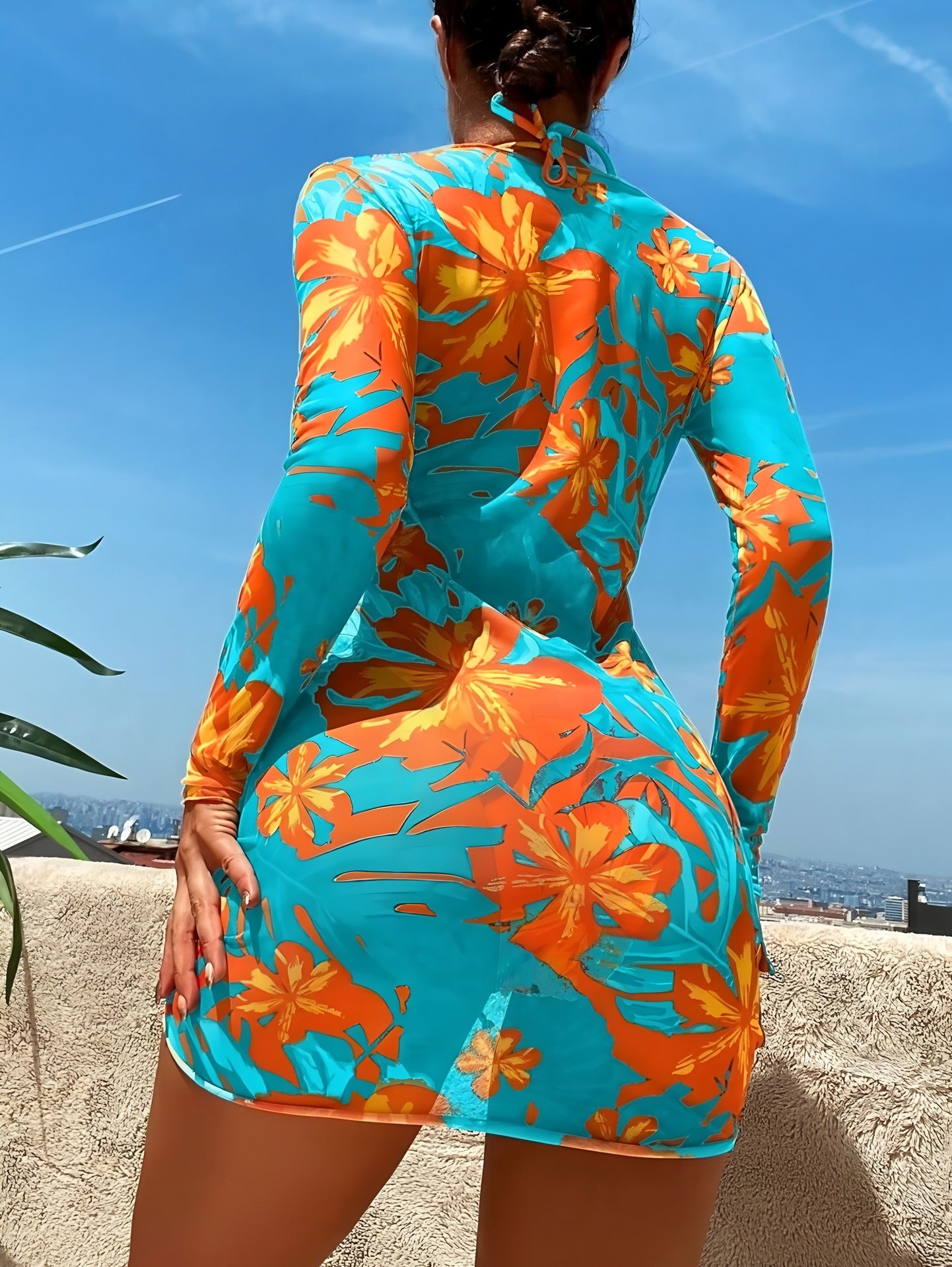 New Women's Split Swimsuit, Bikini with Ties, Sexy Beach Bikini for Women