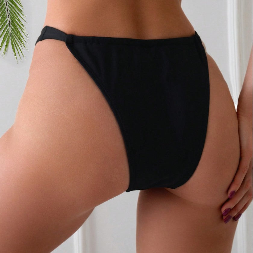 Women's Split Swimsuit, Push-Up Sexy Bikini with Metal Buckle Hollow Out Swimwear