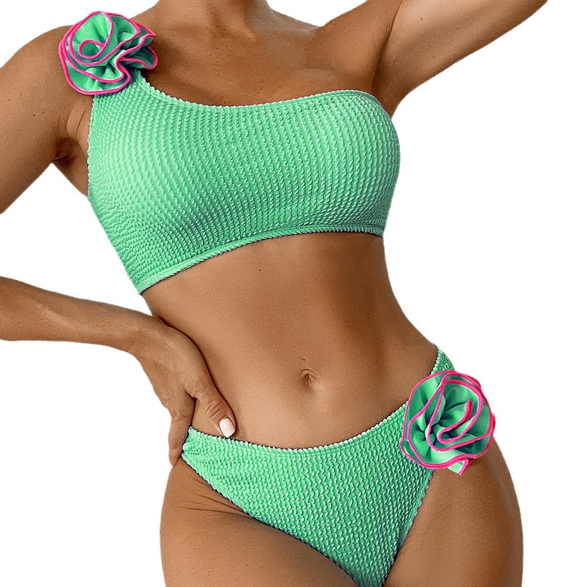 New Style Women's Bikini Swimsuit, Fashion Floral Printed Split Bikini