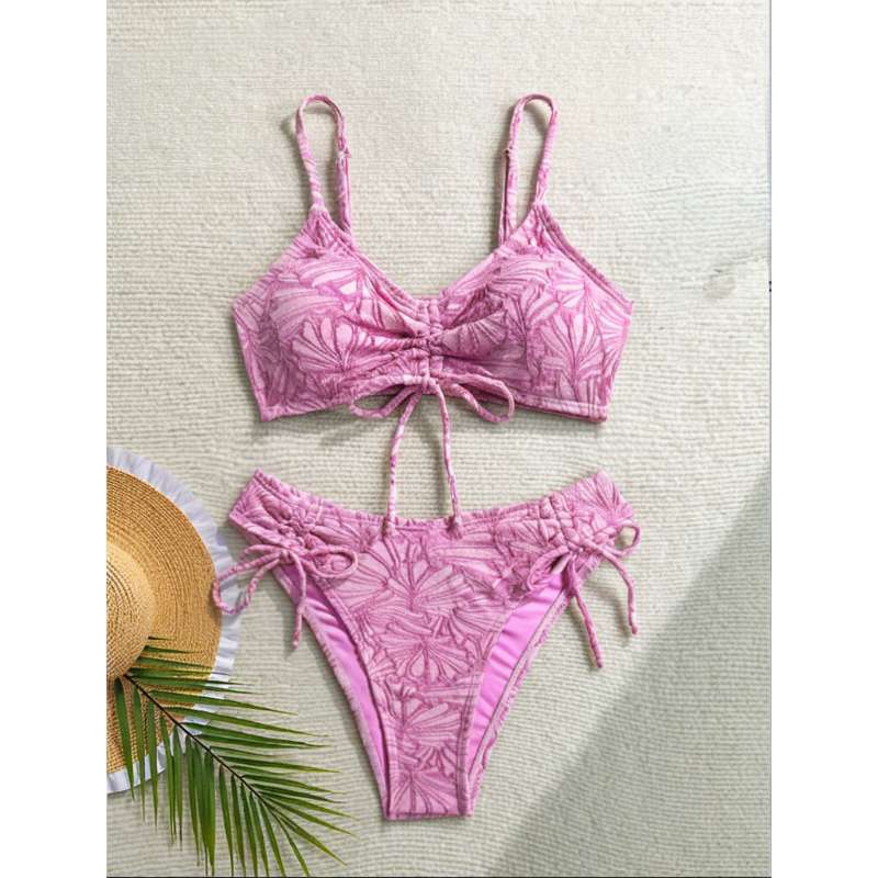 New Arrival High-Waisted Split Bikini for Women, Sexy Tie-Side Swimsuit for Beach & Holiday