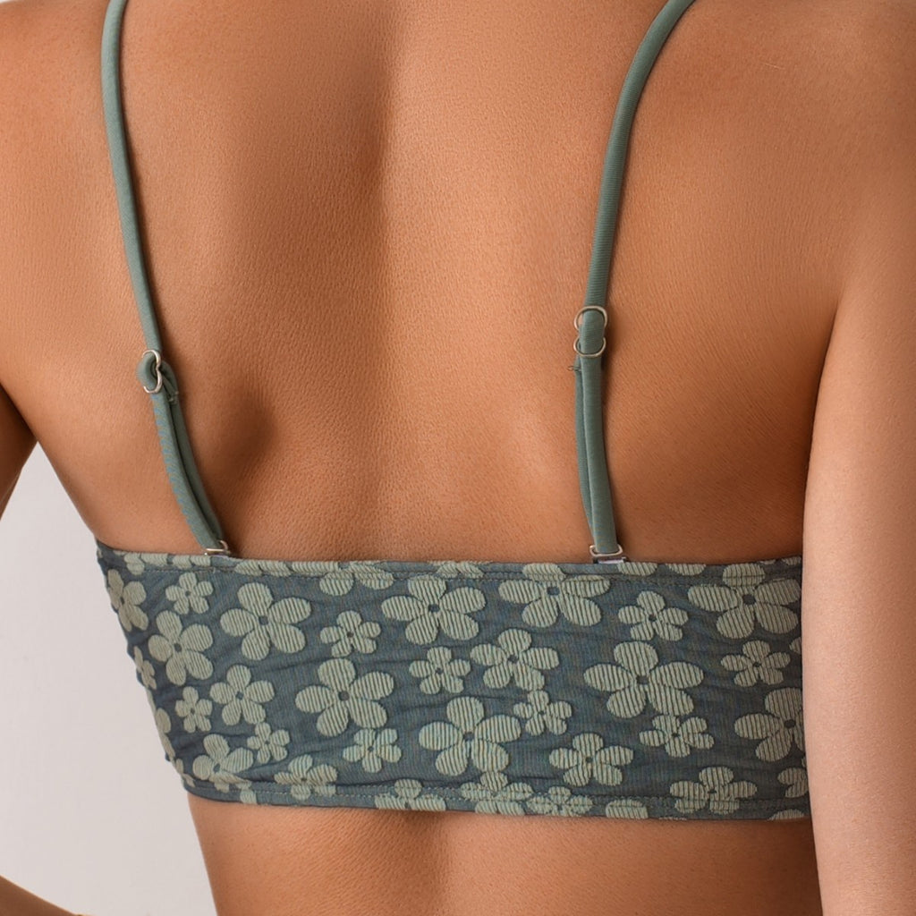 New Women's Printed Two-Piece Bikini, Sexy Swimwear with Push-Up Design for Small Bust, Beach Bathing Suit