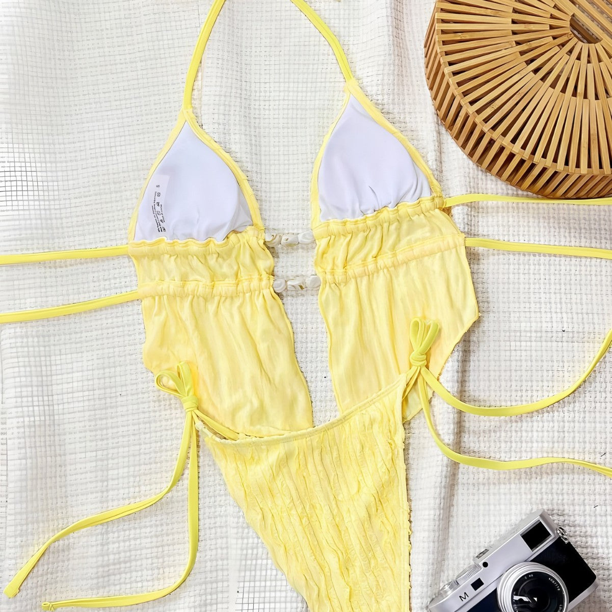 2026 New Solid Color Women's Split Bikini Swimsuit